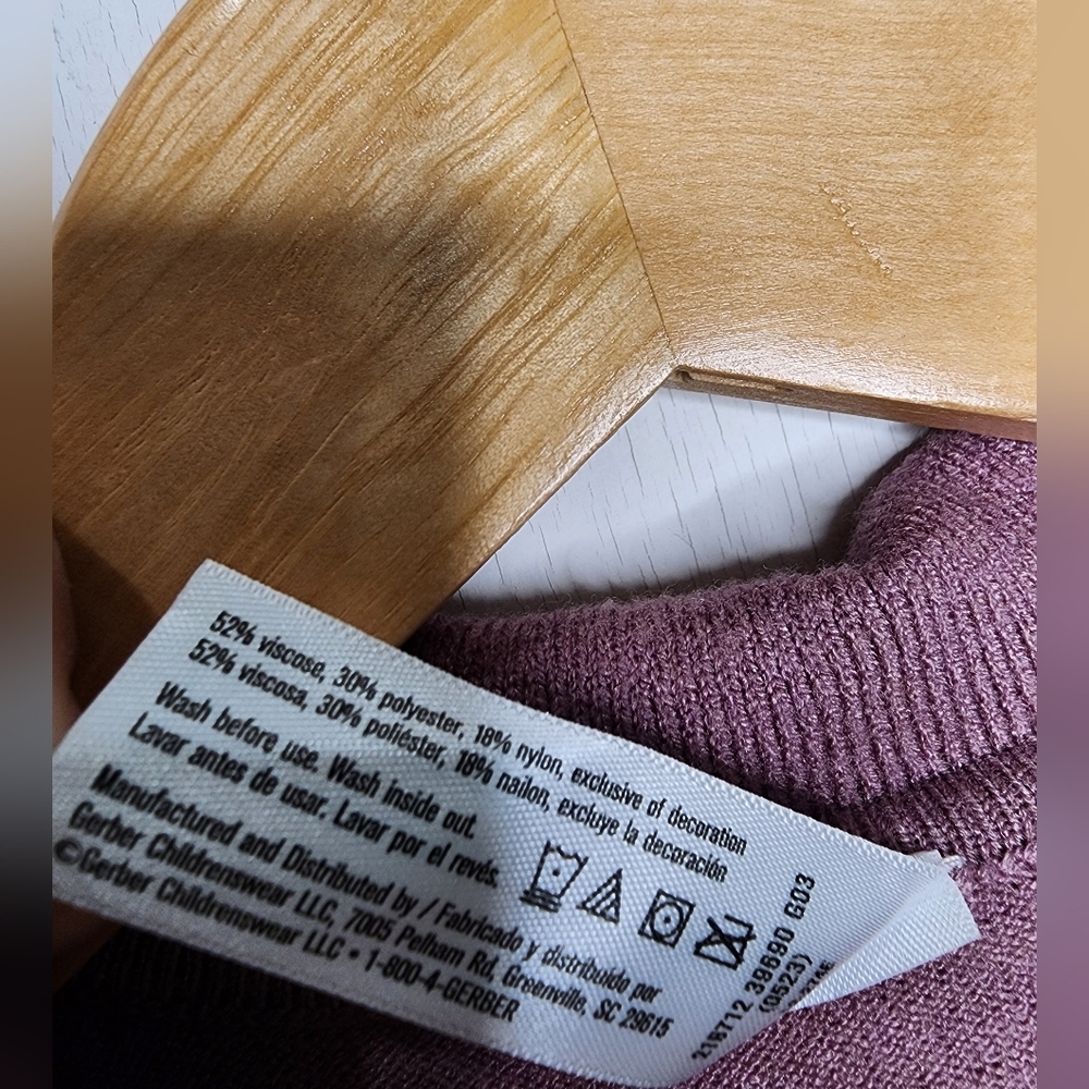 Modern Moments By Gerber Toddler Girl Collar Sweater Dress, Size 2T - Picture 5 of 11